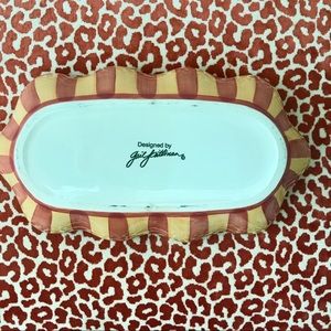 Vintage Dining - Gail Pittman Sienna Ruffled Oval Serving Bowl EUC Vintage Dining - Gail Pittman Sienna Ruffled Oval Serving Bowl EUC